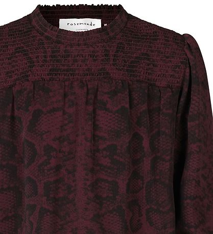 Rosemunde Pullover - Recyceltes Polyester - Merlot Snake Print