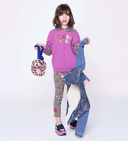 Little Marc Jacobs Hoodie - Urban Jungle - Raspberry