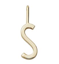 Design Letters Pendant To Necklace - S - 18 K Gold Plated