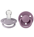 BIBS De Lux Pacifiers - 2-Pack - Round - Fossil Grey/Mauve