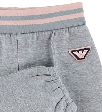 Emporio Armani Trousers - Grey Melange w. Pink
