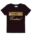 Moschino Stuttermabolur - Svart M. Gull