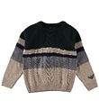 Emporio Armani Genser - Viskose/Ull - Grønn/Beige