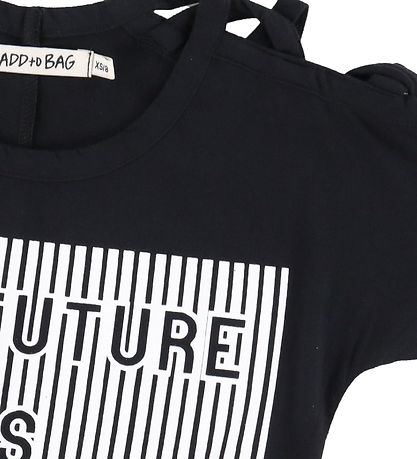 Add to Bag T-shirt - Black with. Print