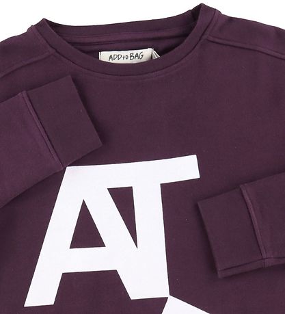 Add to Bag Sweatshirt - Dark Purple w. Print
