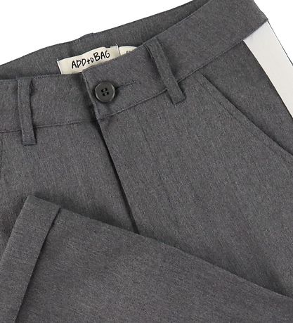 Add to Bag Trousers - Grey/White