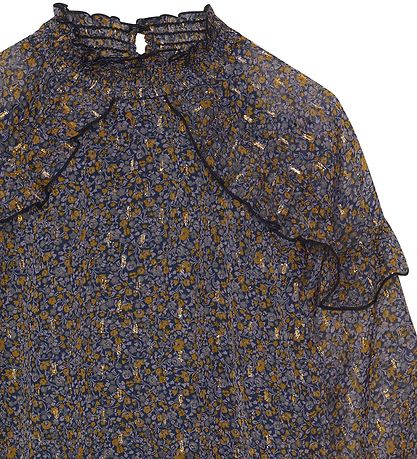 Creamie Bluse - Total Eclipse m. Kleine Blumen