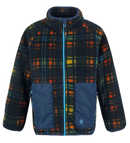 Color Kids Fleece Jacket - Total Eclipse w. Pattern