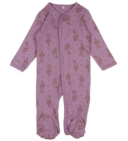 Pippi Baby Jumpsuit - Nightsuit - 2-Pack - Dusty Rose