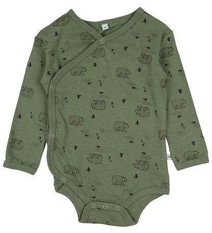 Pippi Baby Body l/ä - 4er-Pack - Deep Lichen Green