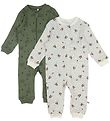 Pippi Baby Jumpsuit - Nightsuit - 2-Pack - Deep Lichen Green