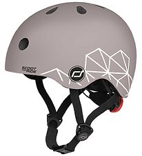 Scoot and Ride Cykelhjälm - Brown Linjer