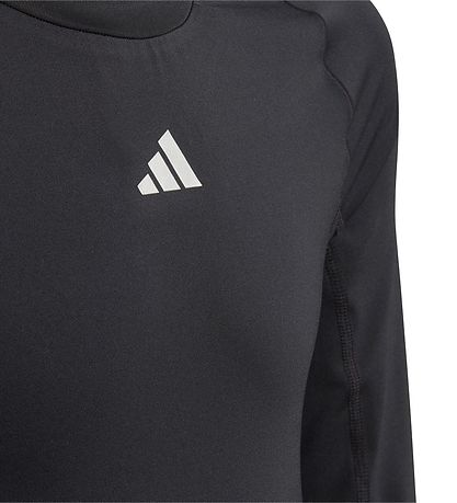 adidas Performance T-shirt - TF LS Tee Y - Black