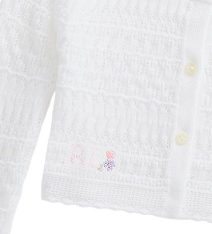 Polo Ralph Lauren Cardigan - Cropped - Knitted - Classic I - Whi
