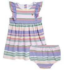 Polo Ralph Lauren Jurk m. Bloomers - Baby Classics I - Lichtblau