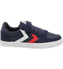 Hummel Skór - Slimmer Stadil Leather Low Jr. - Peacoat