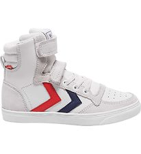 Hummel Stígvél - Slimmer Stadil Leather High Jr. - Hvítur