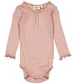 Wheat Bodysuit L/æ - Rib - Lace - Rose Dawn