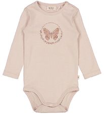Wheat Romper l/s - Butterflies - Pale Lilac