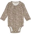Wheat Bodysuit æ/s - Liv - Fossil Flowers