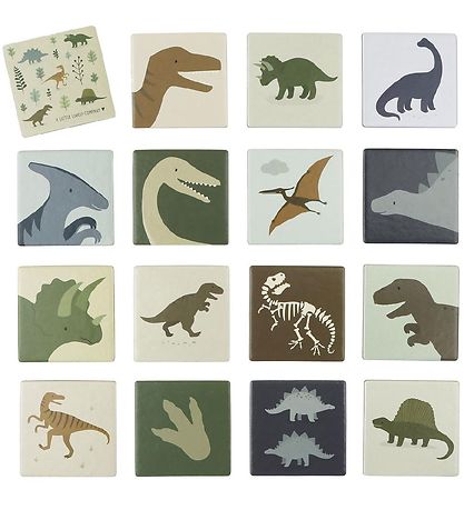 A Little Lovely Company Memoryspel - 30 Delar - Dinosaur
