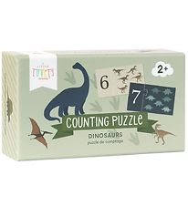 A Little Lovely Company Puzzelspel m. Nummers 1-10 - Dinosaur
