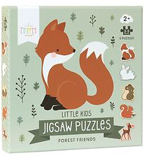 A Little Lovely Company Puzzel - 5-in-1 - Bos Friends