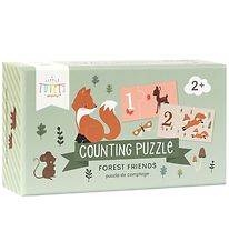 A Little Lovely Company Puzzelspel m. Nummers 1-10 - Bos Friends