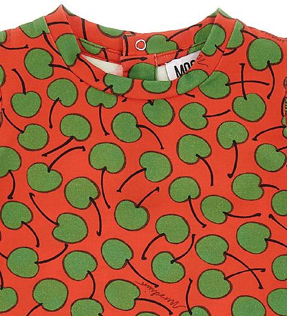 Moschino T-shirt - Red/Green w. Wear