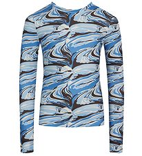 Grunt Blouse - Rib - Ik - Blauw