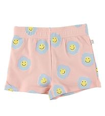 Stella McCartney Kids Sweatshorts - Roze/Lichtblauw m. Bloemen