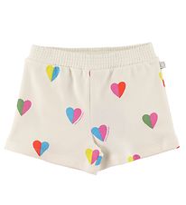 Stella McCartney Kids Sweatshorts - Wit m. Harten