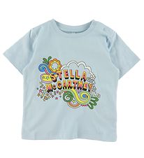 Stella McCartney Kids T-Shirt - Blauw m. Print