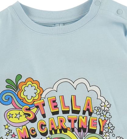 Stella McCartney Kids 티셔츠 - 파란색 포함 프린트