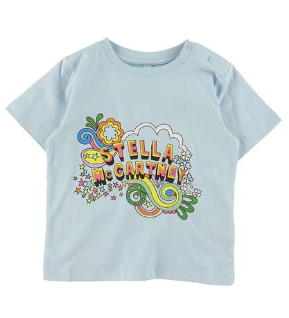 Stella McCartney Kids 티셔츠 - 파란색 포함 프린트