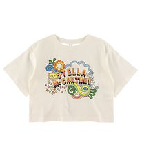 Stella McCartney Kids T-Shirt - Bijgesneden - Wit m. Print