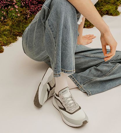 Woden Shoes - Stelle Transparent - Sea Fog Grey
