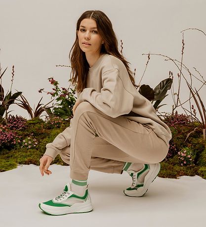 Woden Shoes - Stelle Transparent - White/Basil