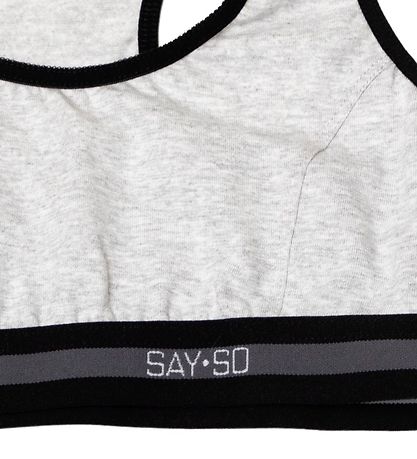 Say-So Top - Grey Melange