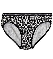 Say-So Slips - Grijs Gevlekt m. Leopard