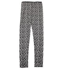 Say-So Leggings - Grijs Gevlekt m. Leopard