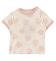 Stella McCartney Kids Stuttermabolur - Hvítt/Bleikt M. Blóm