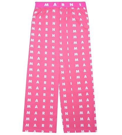 Marni Trousers - Pink w. White