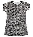 Say-So Nightdress - Grey Melange w. Leopard