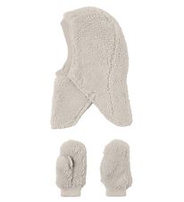 Name It Set - Bivakmuts/Wanten - 2-lag - NmfMarla Teddy - Maan