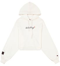 Champion Fashion Hoodie - Crop - Wit