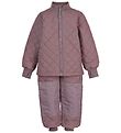 Mikk-Line Thermo Set w. Fleece - Duvet - Coated - Twilight Mauve