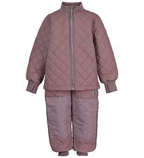 Mikk-Line Thermo Set w. Fleece - Duvet - Coated - Twilight Mauve