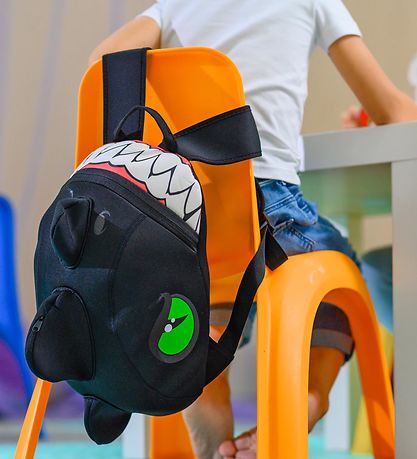 Crazy Safety Preschool Backpack - Dragon - Black