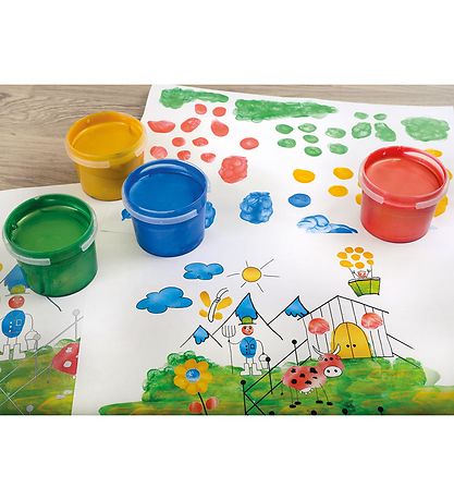 Eberhard Faber Finger Paint- Metallic - 4 pcs - 100 mL.